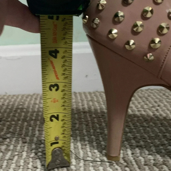 Steve Madden Gold Studded Heels - Picture 9 of 10
